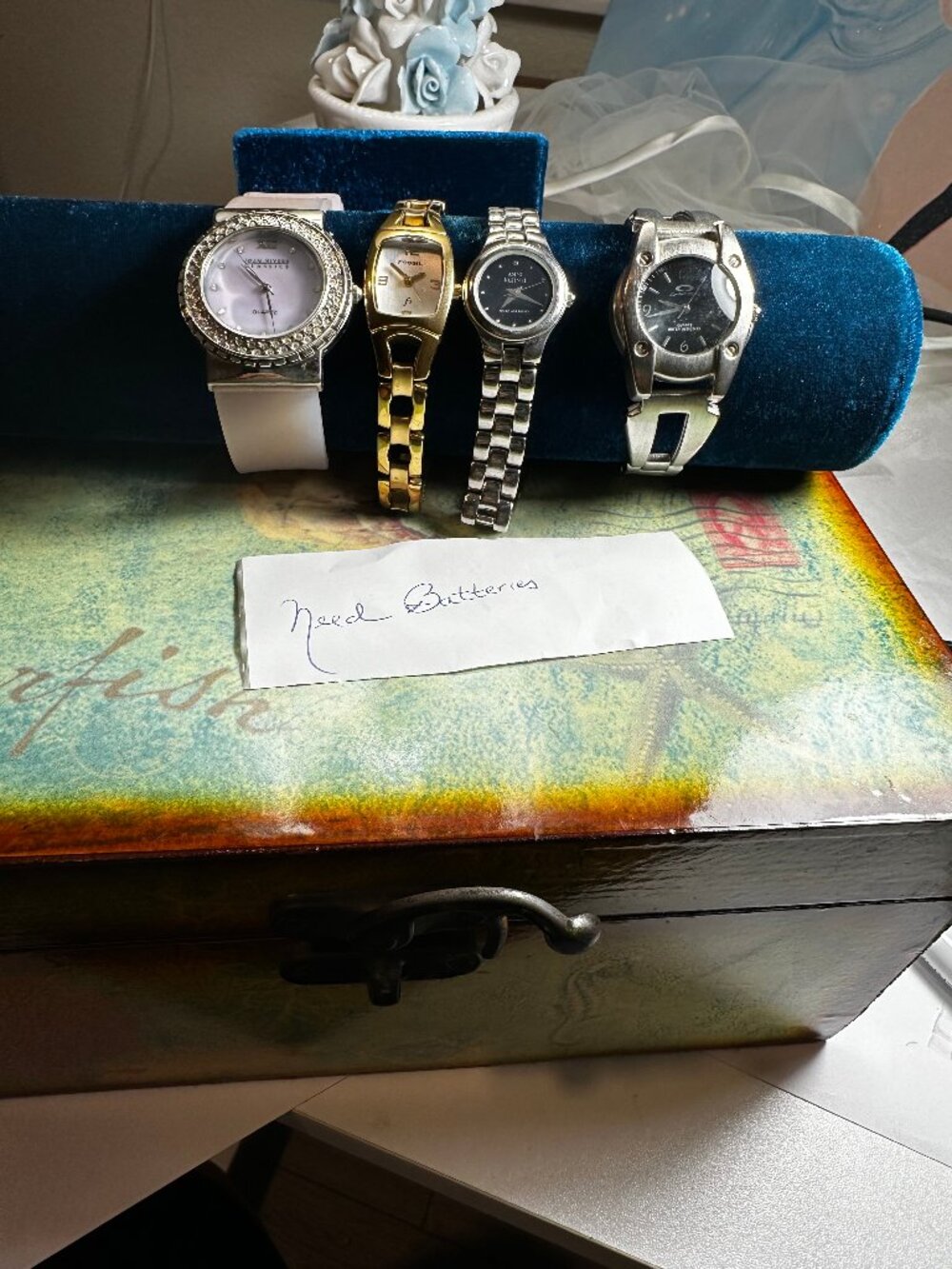 1990s Vintage Watches Lot Joan Rivers Fossil Okley Ann Klein this are tested
